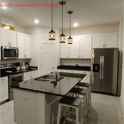 Modern Farmhouse 1-Light Mini Pendant – Kitchen, Dining, Foyer, 5"x8"