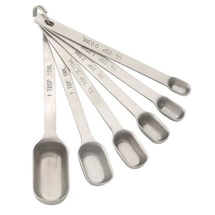 Spice Jar Measuring Spoons, 6-Piece Set for Accurate Kitchen Measuring