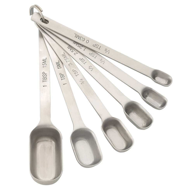 Spice Jar Measuring Spoons, 6-Piece Set for Accurate Kitchen Measuring