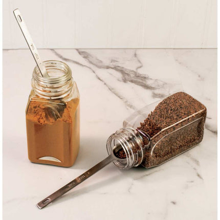 Spice Jar Measuring Spoons, 6-Piece Set for Accurate Kitchen Measuring
