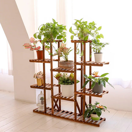 Large Multi Tier Plant Stand 46x10x45 Inch Indoor Outdoor Plant Shelf Rack