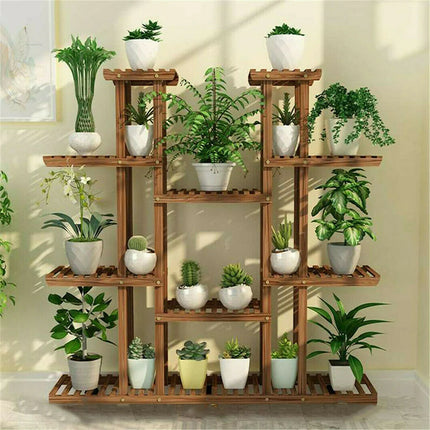Large Multi Tier Plant Stand 46x10x45 Inch Indoor Outdoor Plant Shelf Rack
