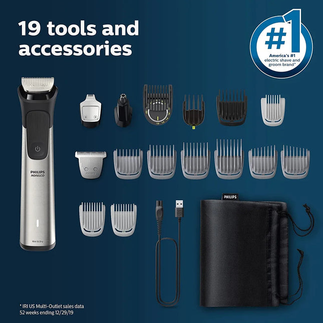 Multigroom Series 7000 Mens Grooming Kit Beard Hair Body Trimmer Set