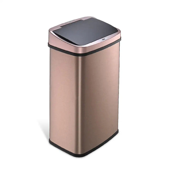 Gold Rectangular Motion Sensor Trash Can – 13.2 Gal / 50 L