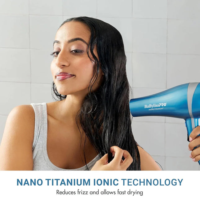 Nano Titanium Corded Hair Dryer 2000W – Salon-Style Blow Dryer with Ionic Care