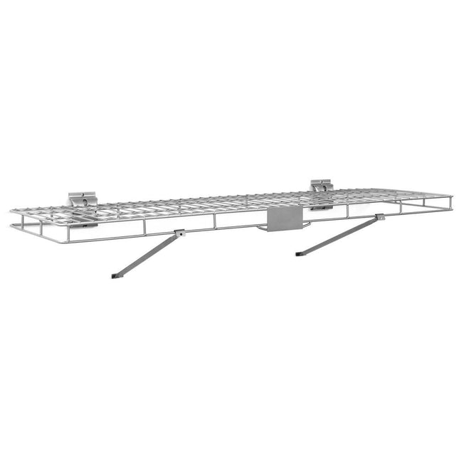 4 Ft Wire Shelves Pack of 2 Heavy Duty Storage Rack Wall Mounted Shelving
