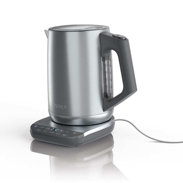 1500W Electric Kettle 7-Cup Capacity with Temp Control Cool Gray Finish