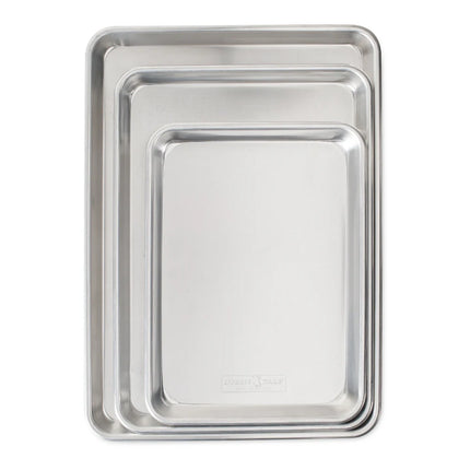 3-Piece Baker's Delight Set – Silver Bakeware Collection