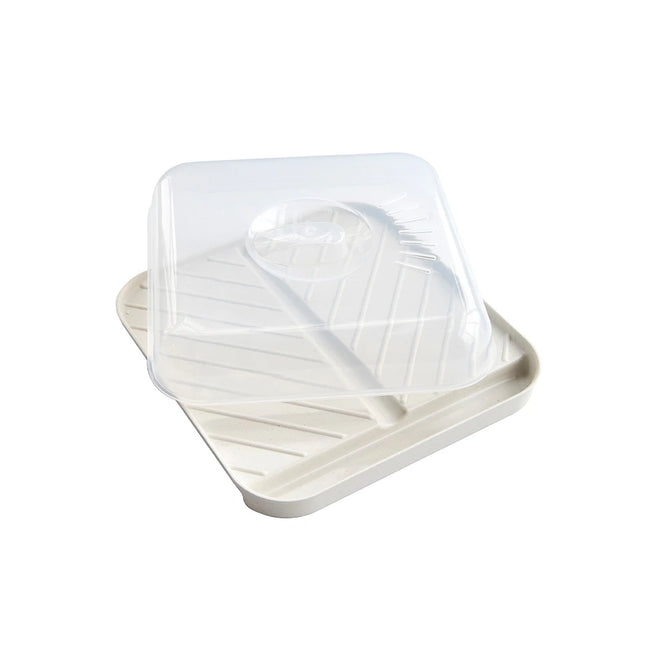 Microwave Slanted Bacon Tray with Lid – Easy, Mess-Free Cooking