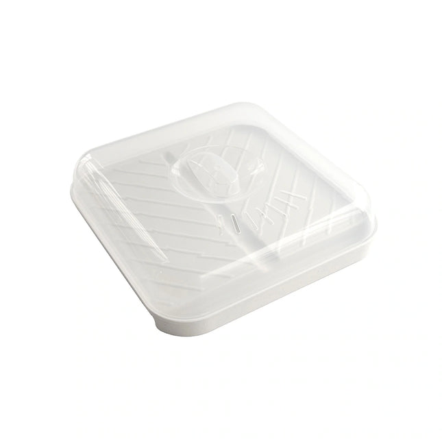 Microwave Slanted Bacon Tray with Lid – Easy, Mess-Free Cooking