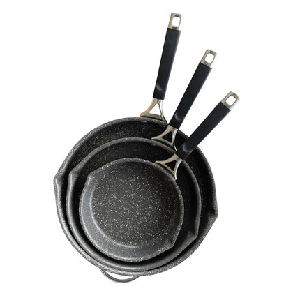 Verde 3 Piece Ceramic Nonstick Skillet Set Easy Clean Durable Cookware