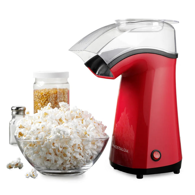 16-Cup Air Pop Popcorn Maker Red Hot Air Oil-Free Popcorn Machine