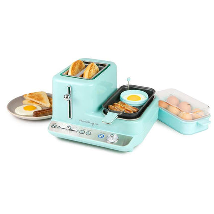 Aqua Retro 3-in-1 Breakfast Station – CLBS3AQ Multi-Use Appliance