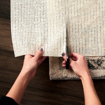 Ivory Cushioned Rug Pad – Vinyl-Coated & Non-Slip