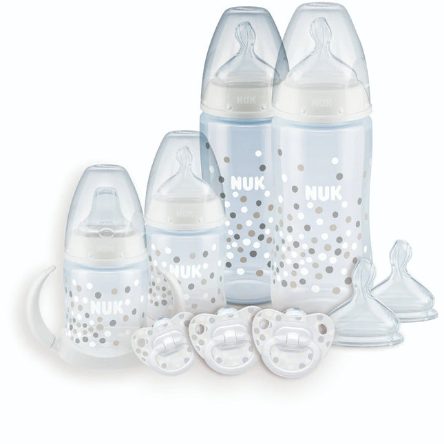 Smooth Flow Anti-Colic Baby Bottle Newborn Gift Set Clear Feeding Set