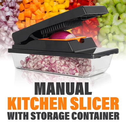 Nutrislicer XL All-in-1 Mandoline Slicer Vegetable Chopper with Container