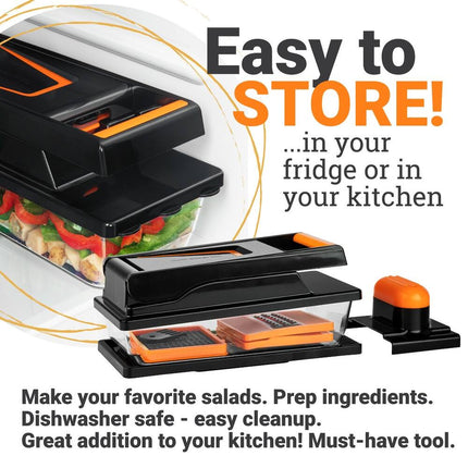 Nutrislicer XL All-in-1 Mandoline Slicer Vegetable Chopper with Container