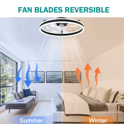 Cotti Low Profile Smart Ceiling Fan with Lights – Dimmable, 6-Speed Remote