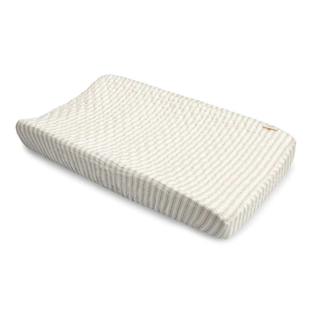 Organic Cotton Stripe Change Pad Cover – Gender Neutral Nursery