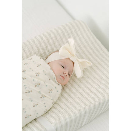 Organic Cotton Stripe Change Pad Cover – Gender Neutral Nursery