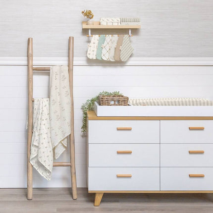Organic Cotton Stripe Change Pad Cover – Gender Neutral Nursery