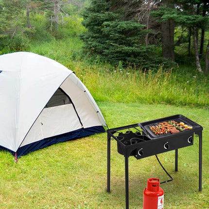 Outdoor Camping Propane Burner Stove High Pressure Gas Cooking System