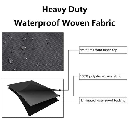 Outdoor Waterproof 3 Seat Sofa Cover Rain Resistant Furniture Protector