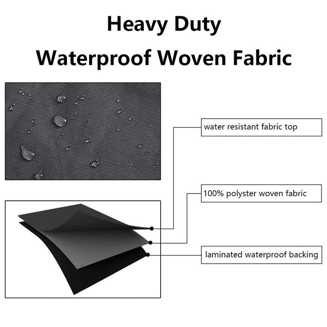 Outdoor Waterproof 3 Seat Sofa Cover Rain Resistant Furniture Protector