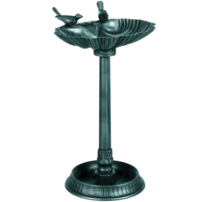 32" Antique Bird Bath – Vintage Decorative Yard Bird Feeder Bowl