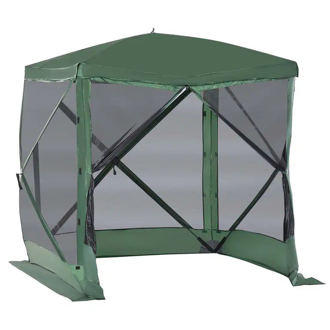 7x7 Pop Up Camping Canopy Tent with Mesh Screen Ventilation and Carry Bag