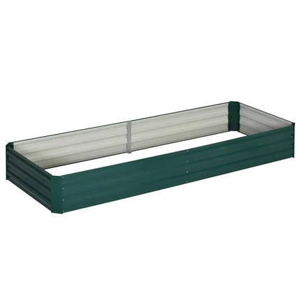 Metal Raised Garden Bed 95x36x12 Galvanized Planter Box Easy Assembly