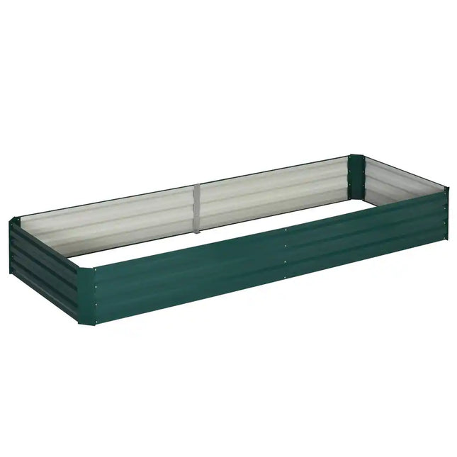 Metal Raised Garden Bed 95x36x12 Galvanized Planter Box Easy Assembly