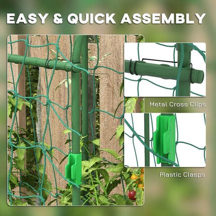 6' Tall Cucumber Trellis – A-Frame Arch for Climbing Outdoor Plants