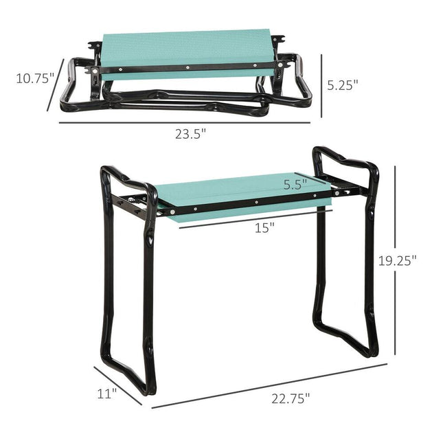 Garden Kneeler with Seat – Foldable, Soft Foam Padded, Easy Storage