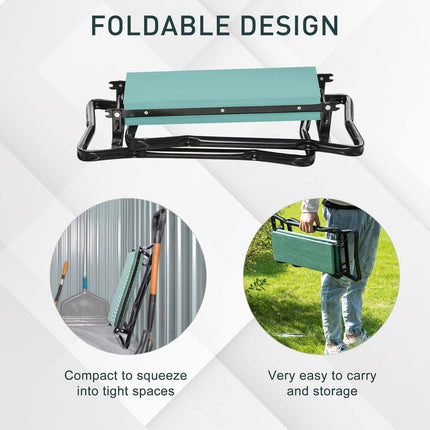 Garden Kneeler with Seat – Foldable, Soft Foam Padded, Easy Storage