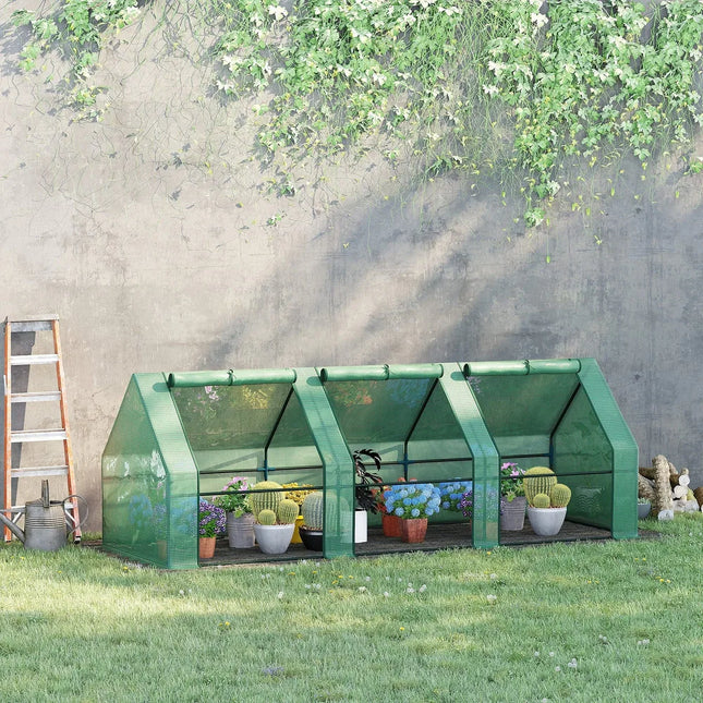 Outdoor Portable Greenhouse Kit – 9' x 3' x 3' for Flower & Plant Gardening