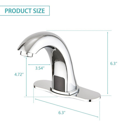 Automatic Sensor Touchless Sink Faucet – Smart Bathroom Mixer Tap
