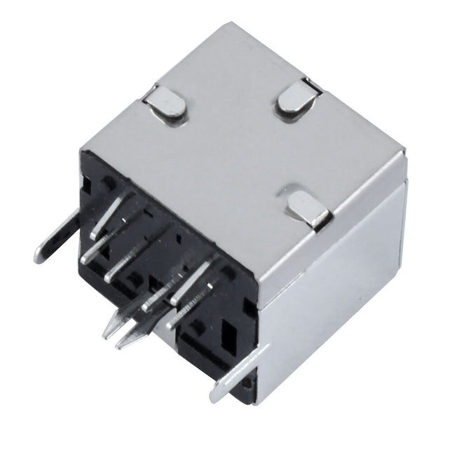 1 PCS PS/2 6-Pin Mini DIN Female Connector for PCB, Black