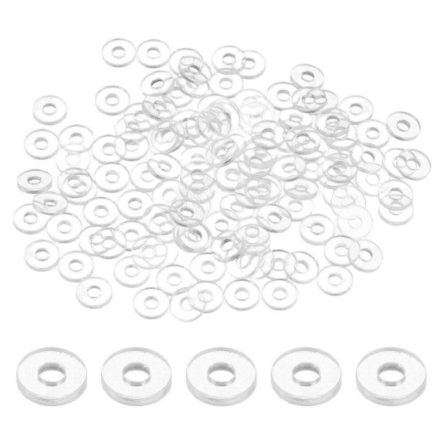 Flat Plastic Washers – Clear Grommets for Automotive & Bathroom Hardware