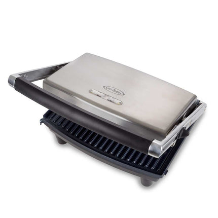 Chef Buddy Panini Press – Gourmet Grilled Cheese & Sandwich Maker, Silver