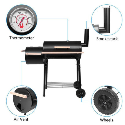 Patio Charcoal Grill Furnace BBQ Camping Cooking Portable Outdoor Grill