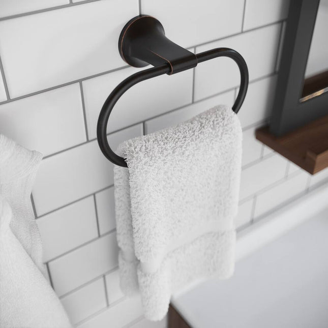 BRB-PFM0 Pfirst Modern 8-3/16" Wall-Mounted Towel Ring, Matte Black Finish