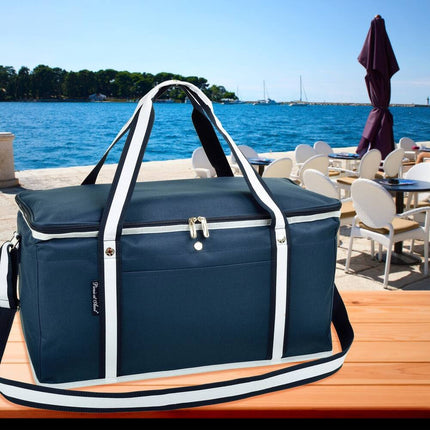 64 Can Insulated Folding Picnic Cooler Portable Soft Cooler Bag for Outdoor Use
