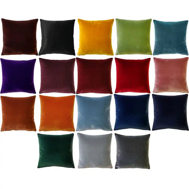 Castello Velvet Decorative Pillows – Available in 3 Sizes & 18 Colors