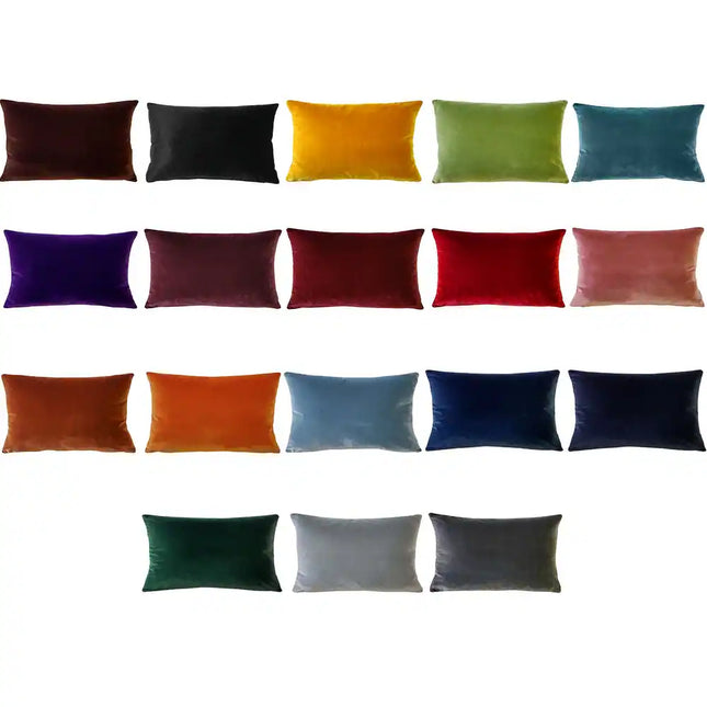 Castello Velvet Decorative Pillows – Available in 3 Sizes & 18 Colors