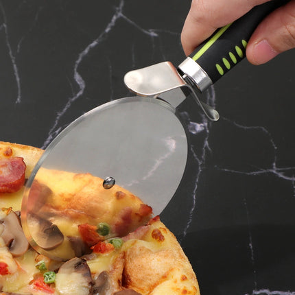 Pizza Cutter Wheel Slicer – 4" Stainless Steel Blade with Non-Slip Handle