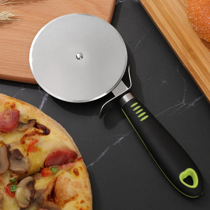 Pizza Cutter Wheel Slicer – 4" Stainless Steel Blade with Non-Slip Handle