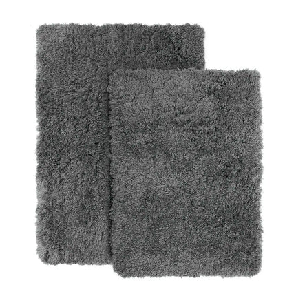 Lorena Shaggy Bath Rug Set – Non-Slip Rubber Backed Mats