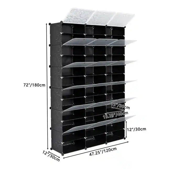 Portable Shoe Rack Organizer – Tower Shelf Holds 66–72 Pairs