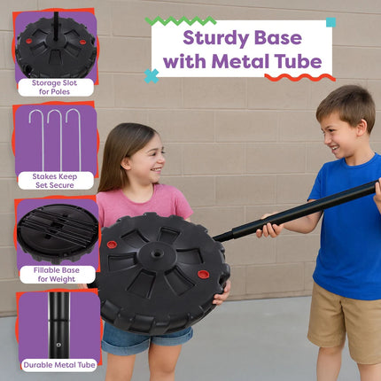 Portable Tetherball Complete Outdoor Game Set for Kids and Adults